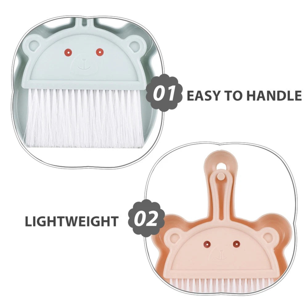 6 Sets Desktop Cleaning Broom Classroom Supplies Small Dustpan and Brush