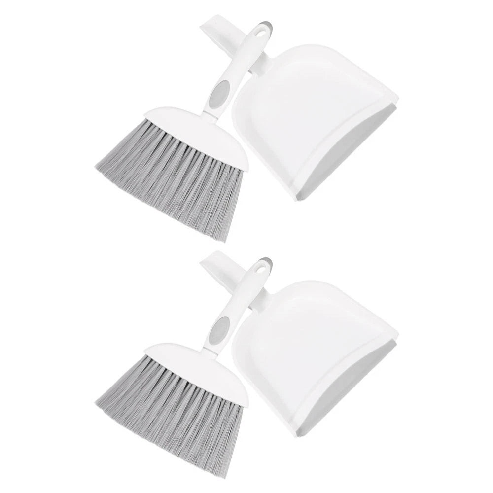 3 Sets Small Broom, Dustpan Set, Table Broom, Broom, Brush and-