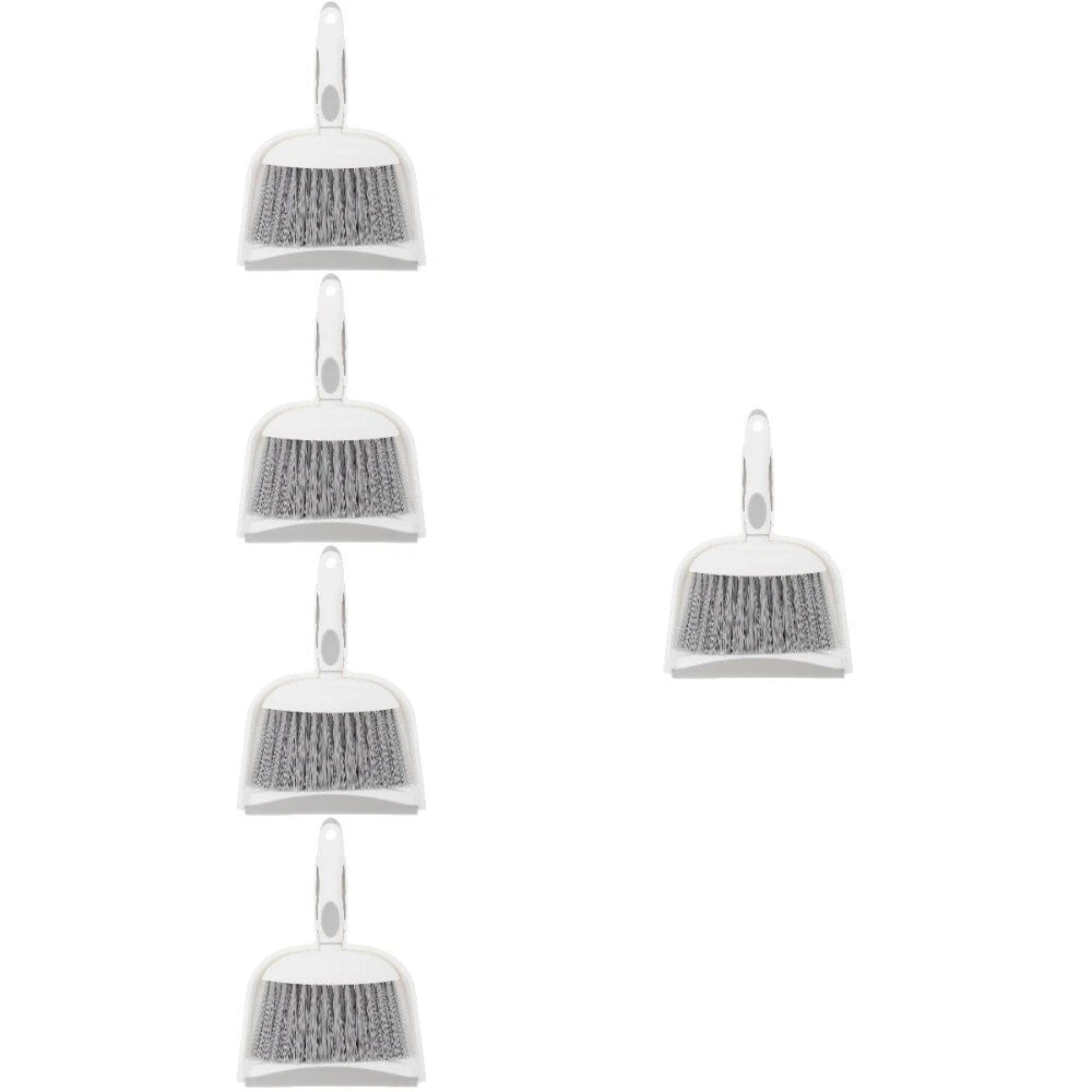 5 Sets Table Cleaning Brush and Dustpan Set for Home, Small Broom-