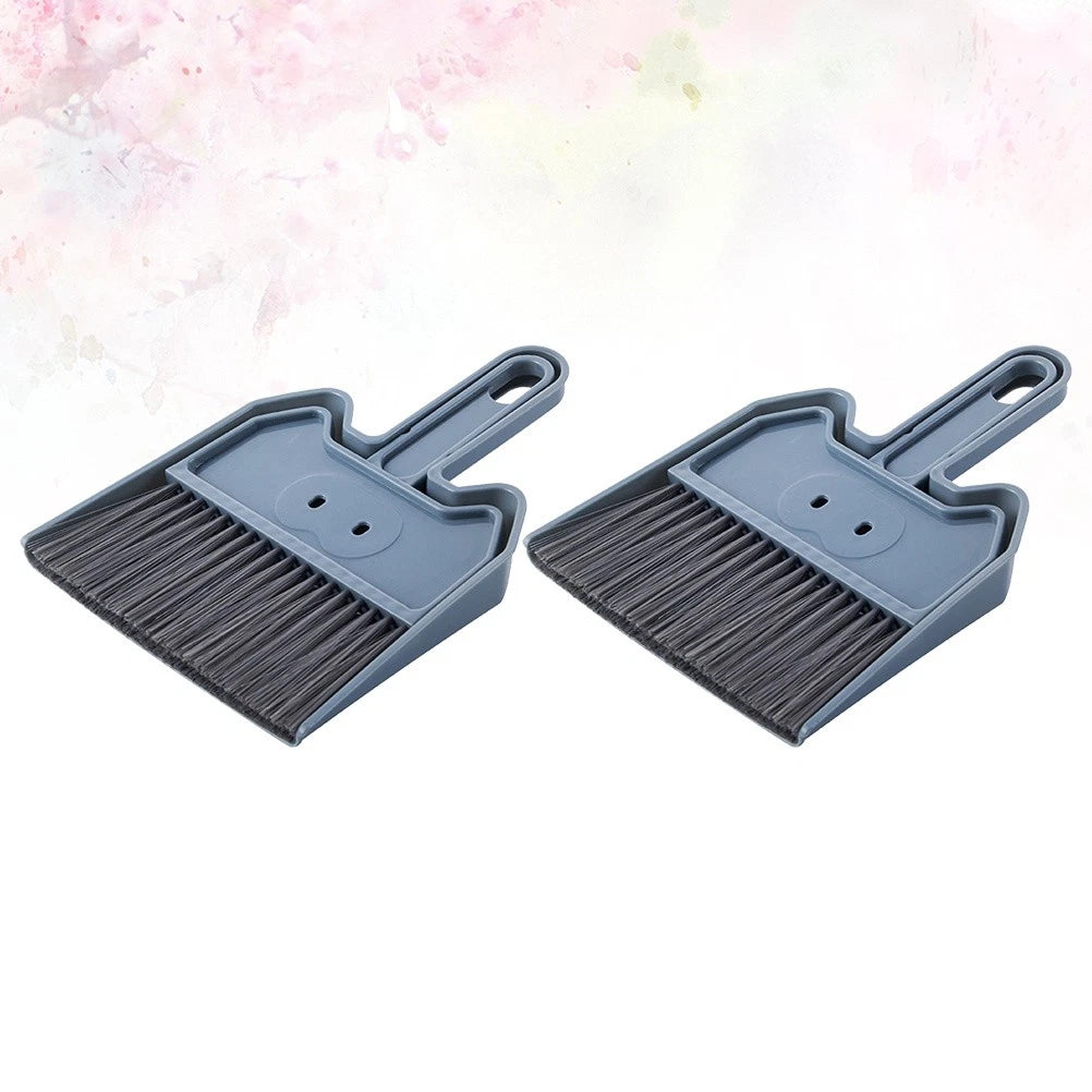 2 Sets Keyboard Cleaning Brush Mini Broom And Dustpan Home Desktop-