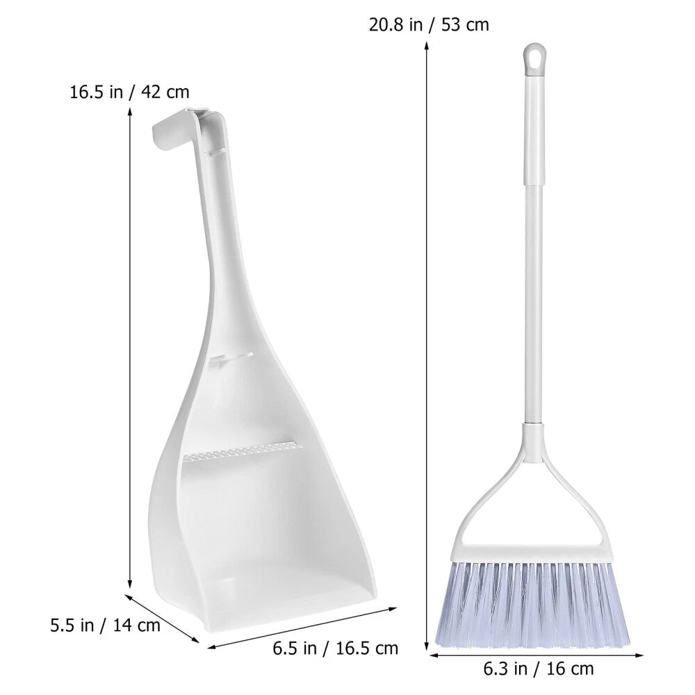 3 Sets Mini Broom Dusting Hand Broom Small Dust Pan Compact Desktop-