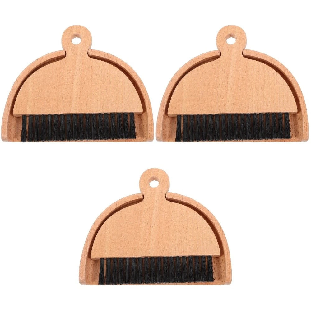 3 Sets Mini Dustpan and Broom Set, Cartoon Small Broom and Dustpan,-