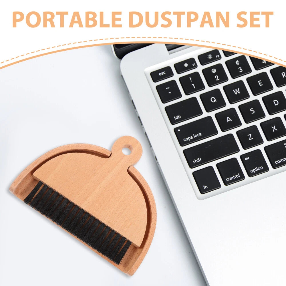 3 Sets Mini Dustpan and Broom Set, Cartoon Small Broom and Dustpan,-