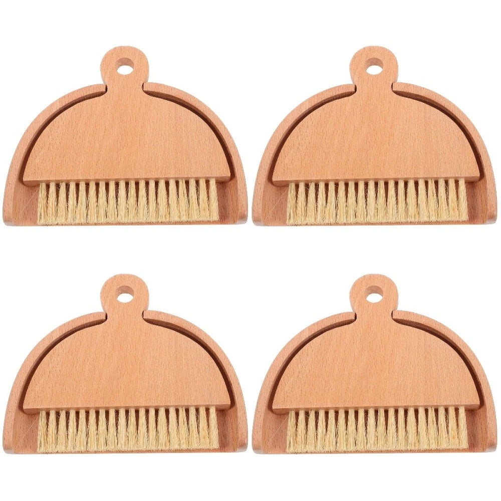 4 Sets Keyboard Cleaning Broom, Dustpan, Table Brush Set, Dining Table,-