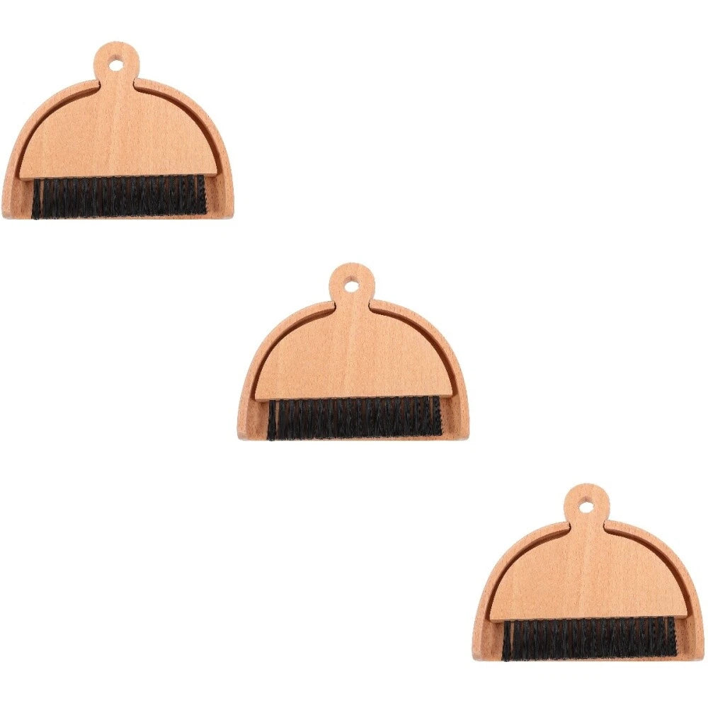 3 Sets Mini Dustpan and Broom Set, Cartoon Small Broom and Dustpan,-