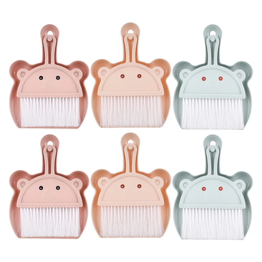 6 Sets Desktop Cleaning Broom Table Brush and Dustpan Mini Small