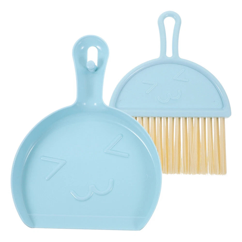 3 Sets Mini Dustpan and Brush Set, Small Broom and Dustpan,-