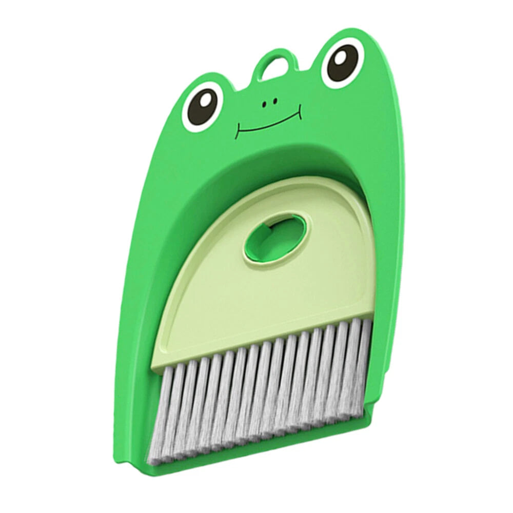 3 Sets Desktop Dustpan Brush Set, Small Mini Scrubber, Dustpan,-