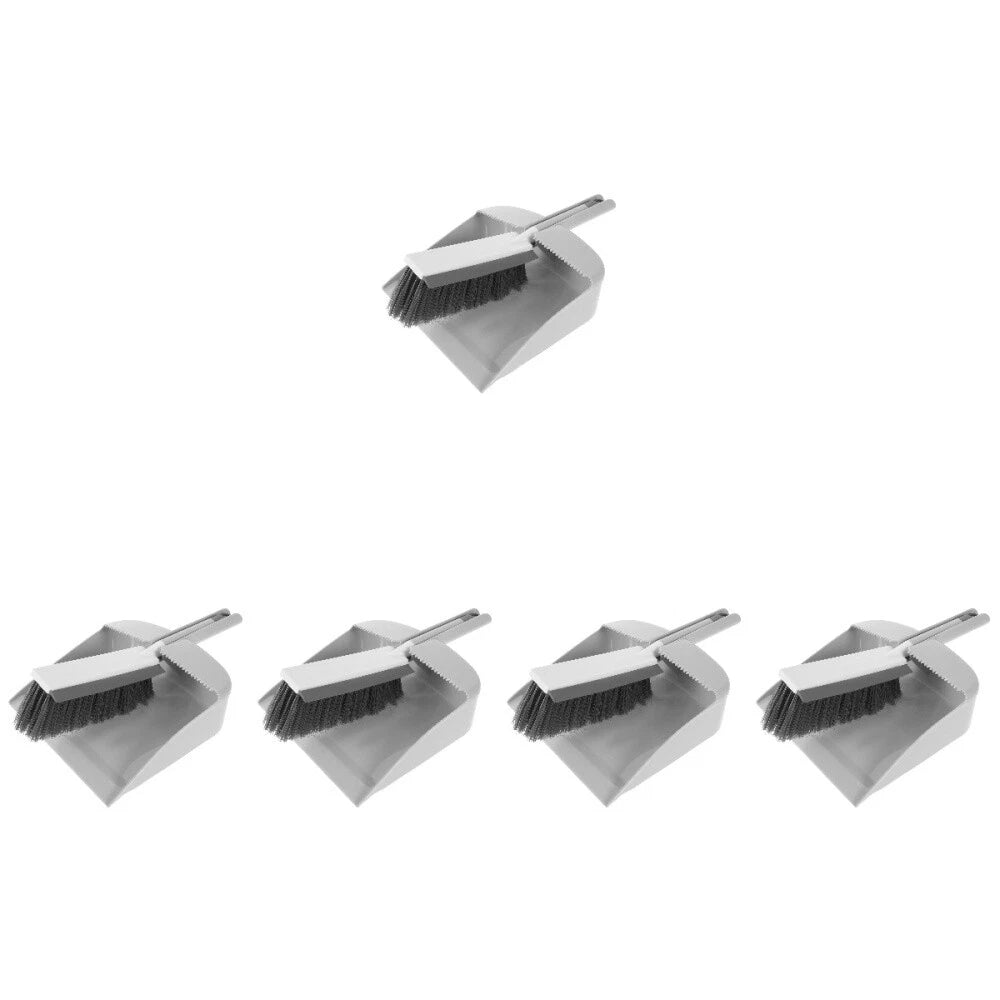 5 Sets Mini Cleaning Broom Dust Pan Table Brush Set Dining Table-