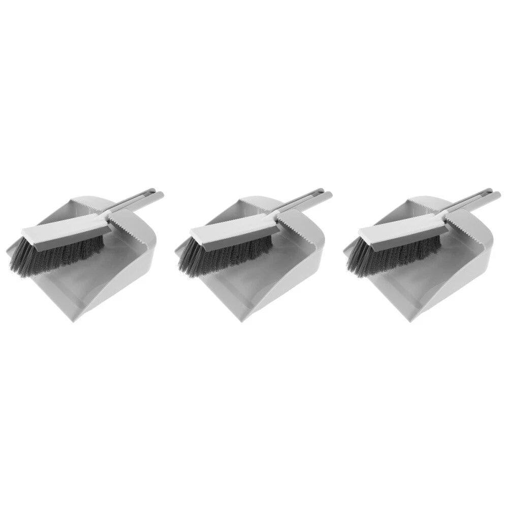3 Sets Small Broom and Dust Cleaning Kit Portable Table Brush Set-