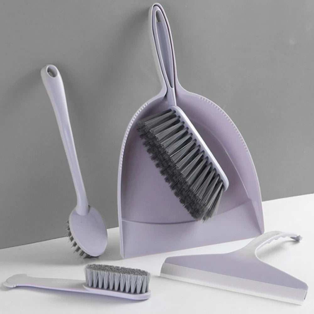 2 Pack Broom Dustpan Child Mini Brooms Small Cleaning Brush for Desk