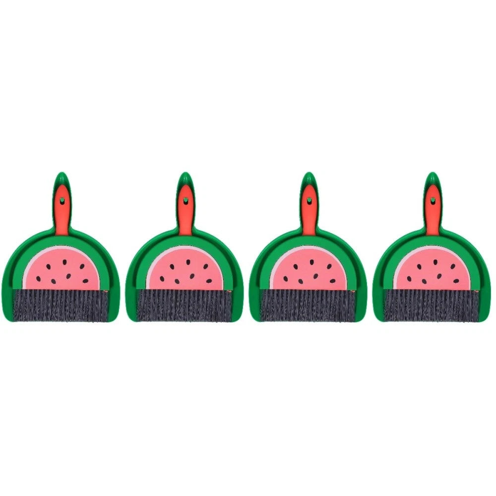 4 Sets Container Machine Desktop Broom Set Dinnerware Set Carpet-