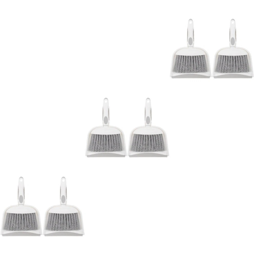 3 Sets Small Broom, Dustpan Set, Table Broom, Broom, Brush and-