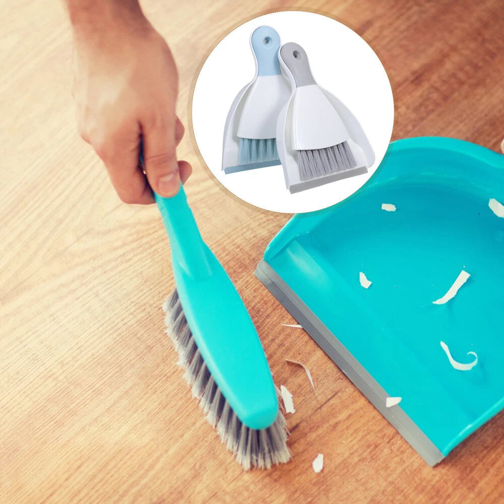 2 Piece Mini Broom and Dustpan Set, 4 Piece Small Dustpan --
