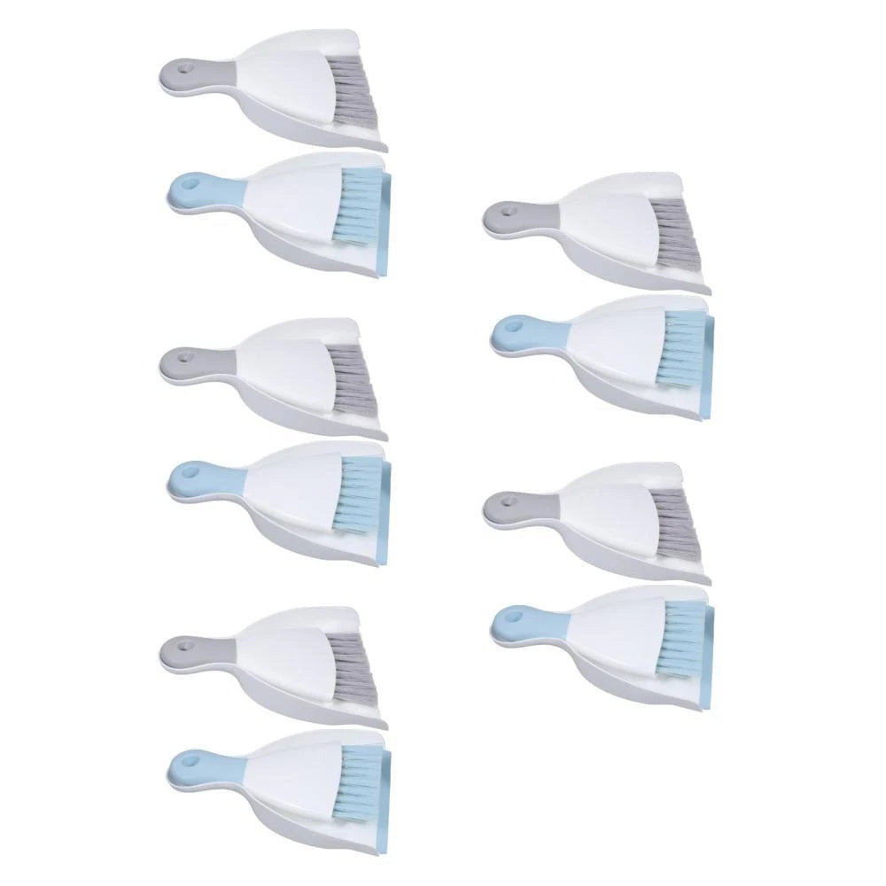 5 Piece Small Broom with Dustpan Set, 4 Piece Dustpan and-
