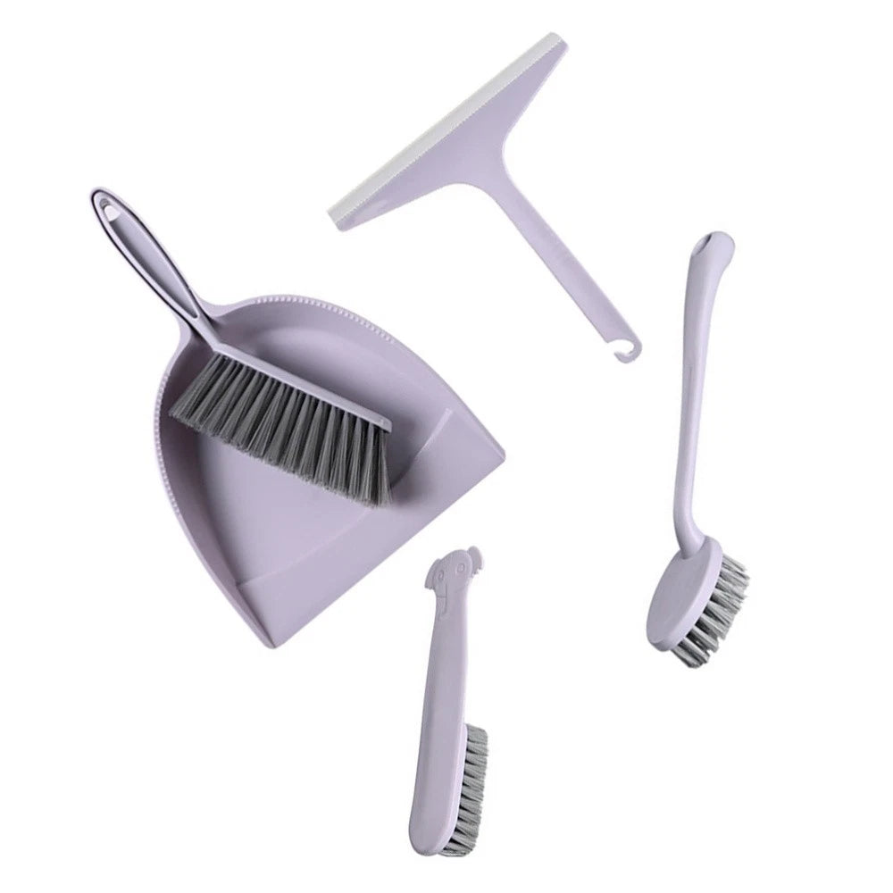 2 Pack Broom Dustpan Child Mini Brooms Small Cleaning Brush for Desk