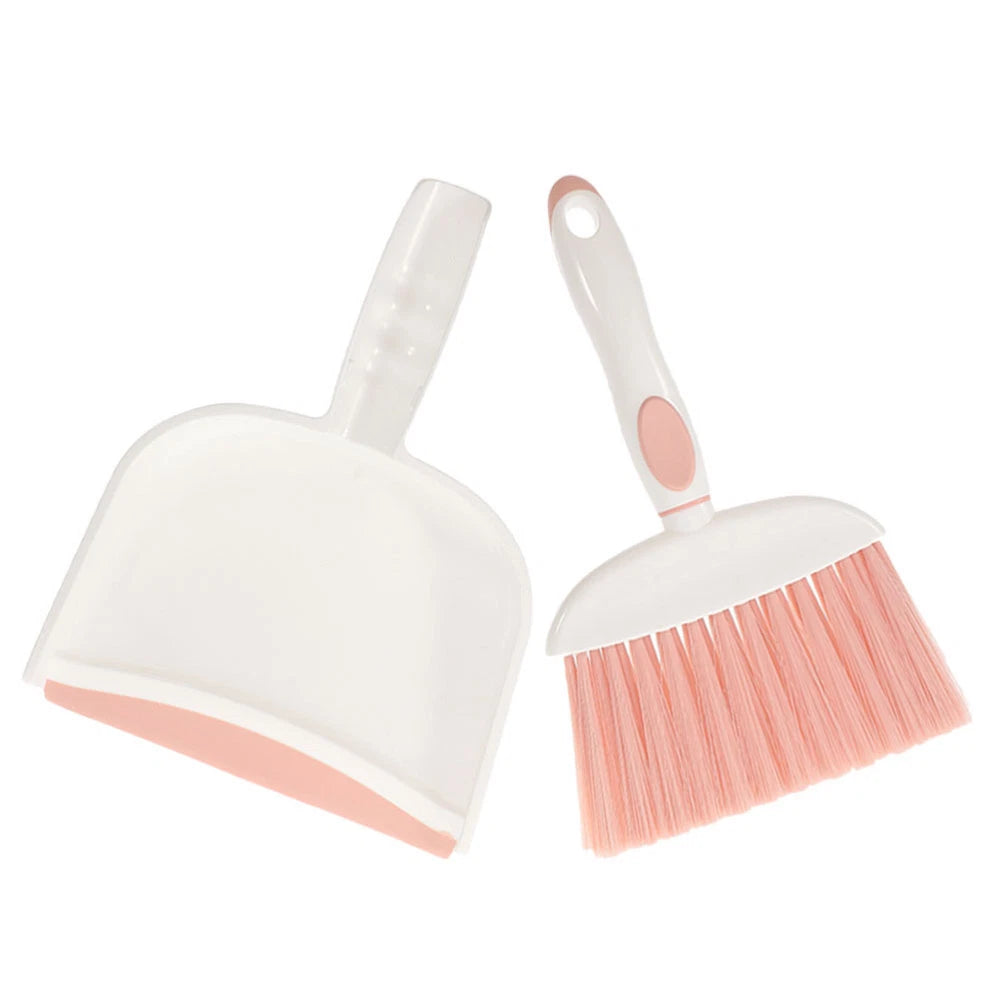5 Sets Mini Broom and Dustpan Set, Daily Cleaning,-