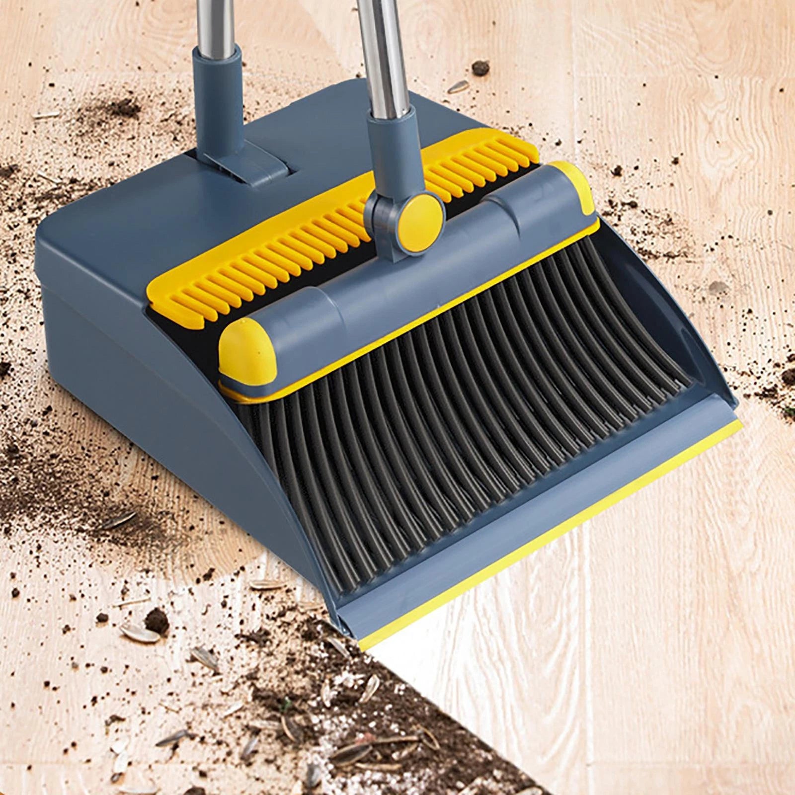 1pcs Broom and Dustpan Set for Home Broom Rotating Head Dustpan
