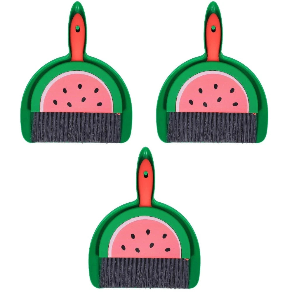 3 Sets Toy Desktop Broom Set Table Sweeping Set Mini Sweeping Set Travel Kid-