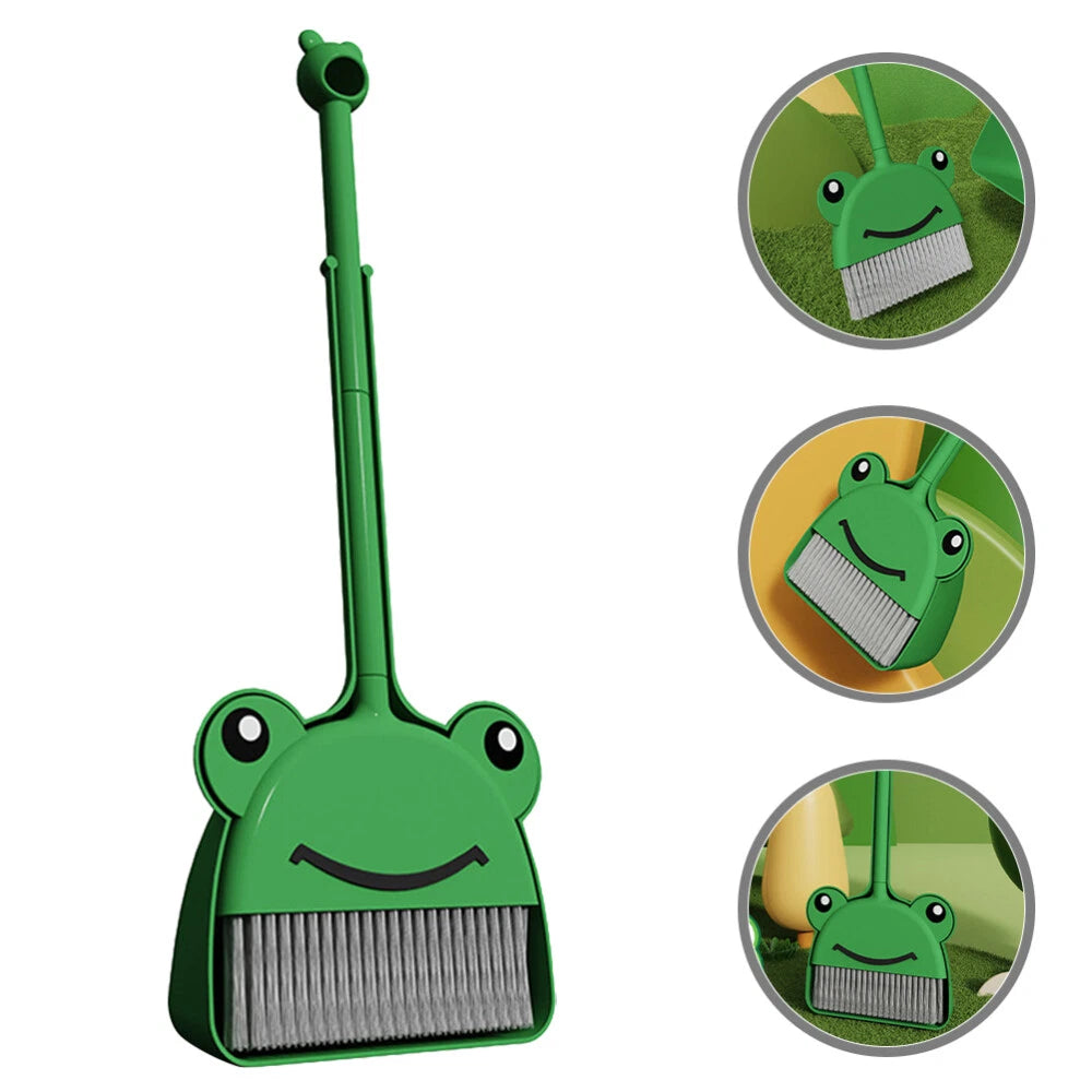 4 Sets Broom And Dustpan Set For Kids Nursery Cleaning Toys-