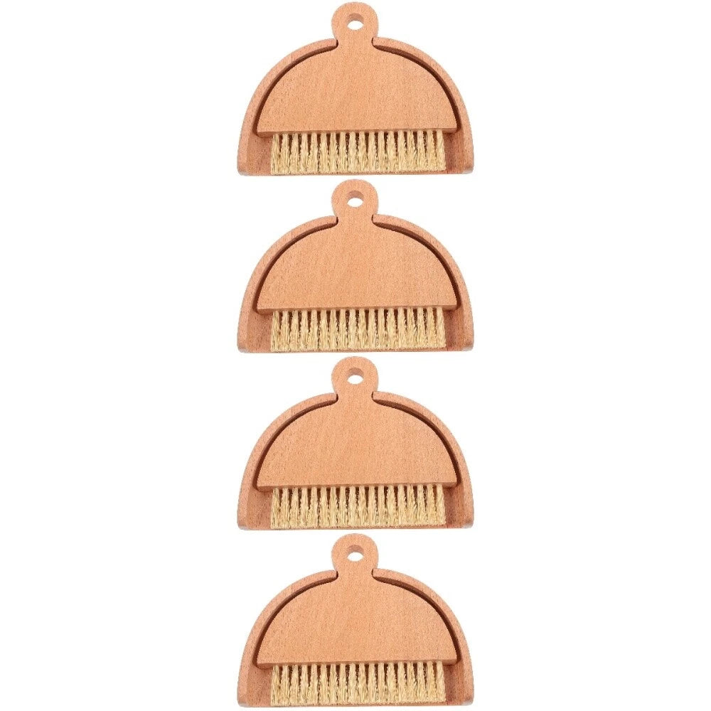 4 Sets Keyboard Cleaning Broom, Dustpan, Table Brush Set, Dining Table,-