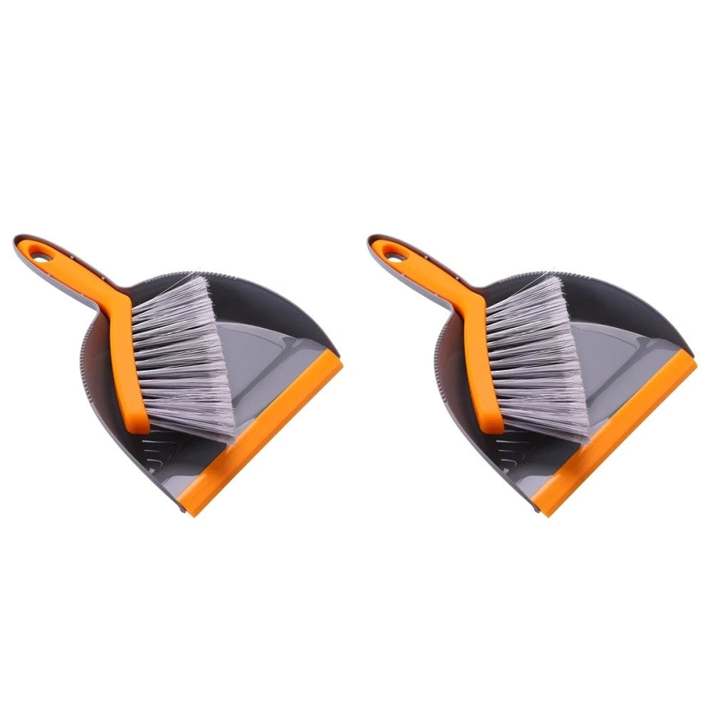2 Pack Mini Broom Set Small Desk Broom Desktop Cleaning Brush-