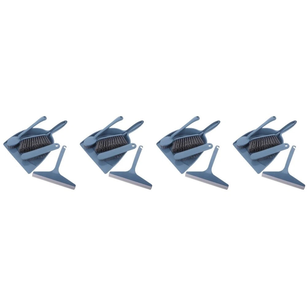 4 Sets Mini Broom Set Desktop Brush Set Table Top Dust Broom And Dustpan-