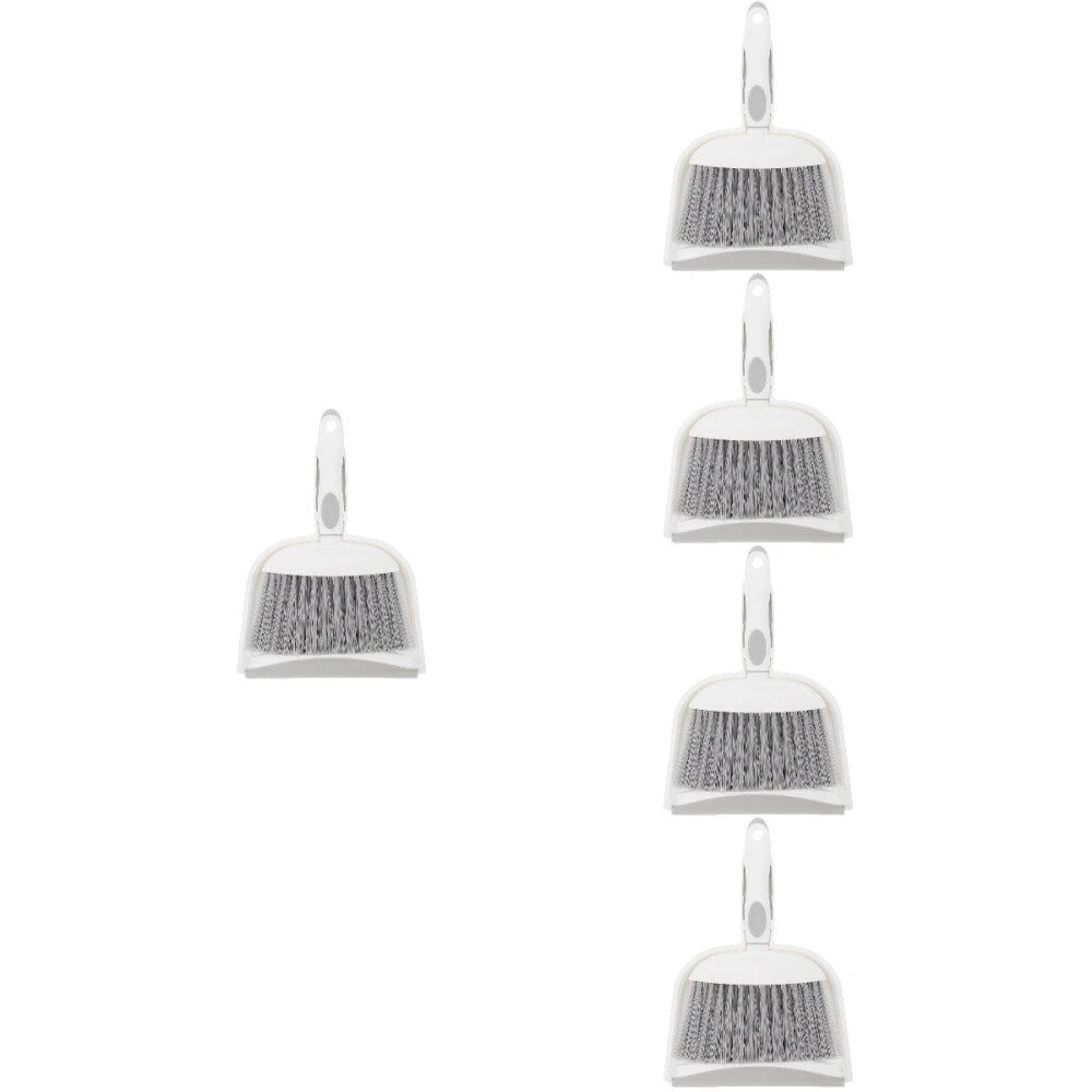 5 Sets Table Cleaning Brush and Dustpan Set for Home, Small Broom-