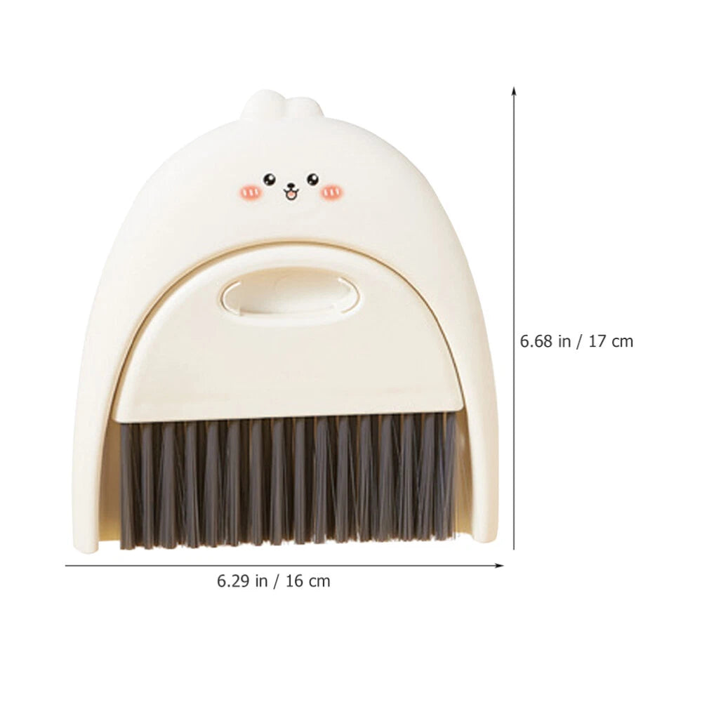 3 Sets Small Broom and Dustpan Set, Desktop Cleaning Tool,-