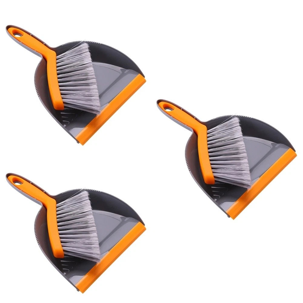 3 Count Mini Broom Set Desk Sweeper Small And Dustpan-