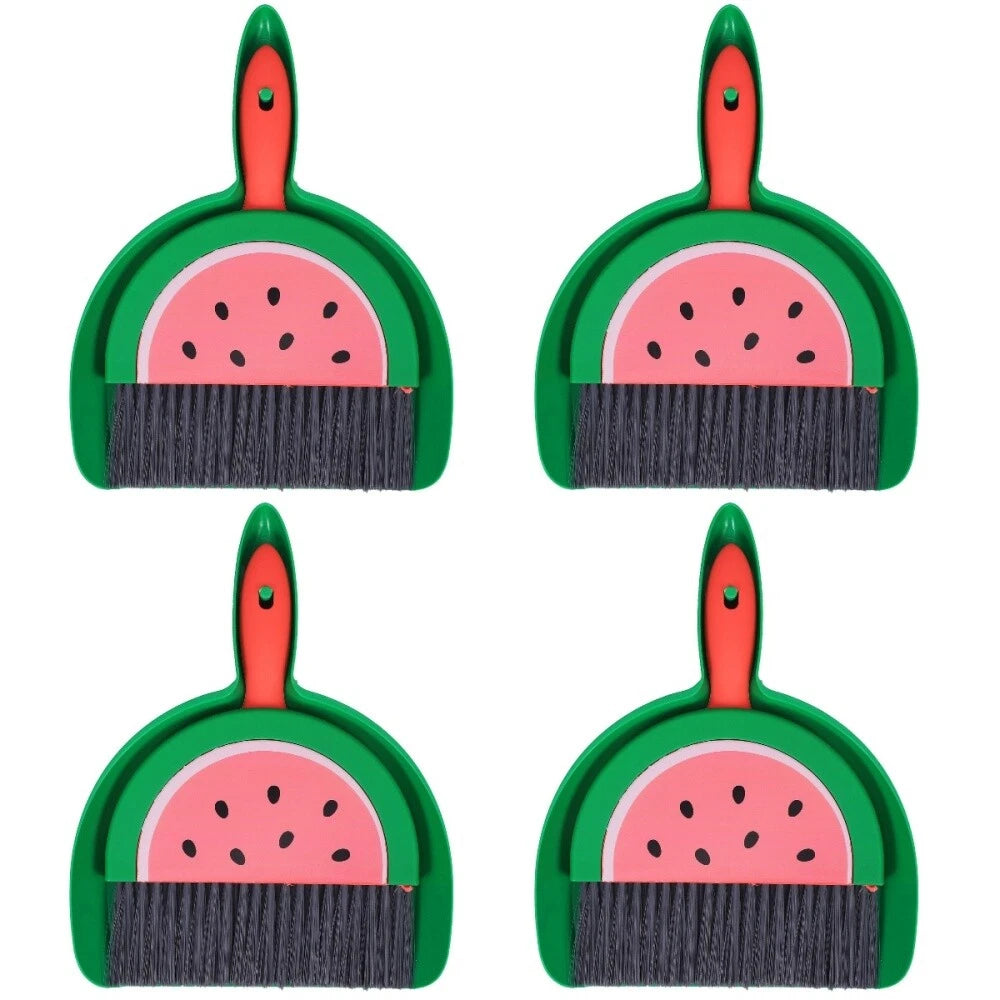 4 Sets Container Machine Desktop Broom Set Dinnerware Set Carpet-