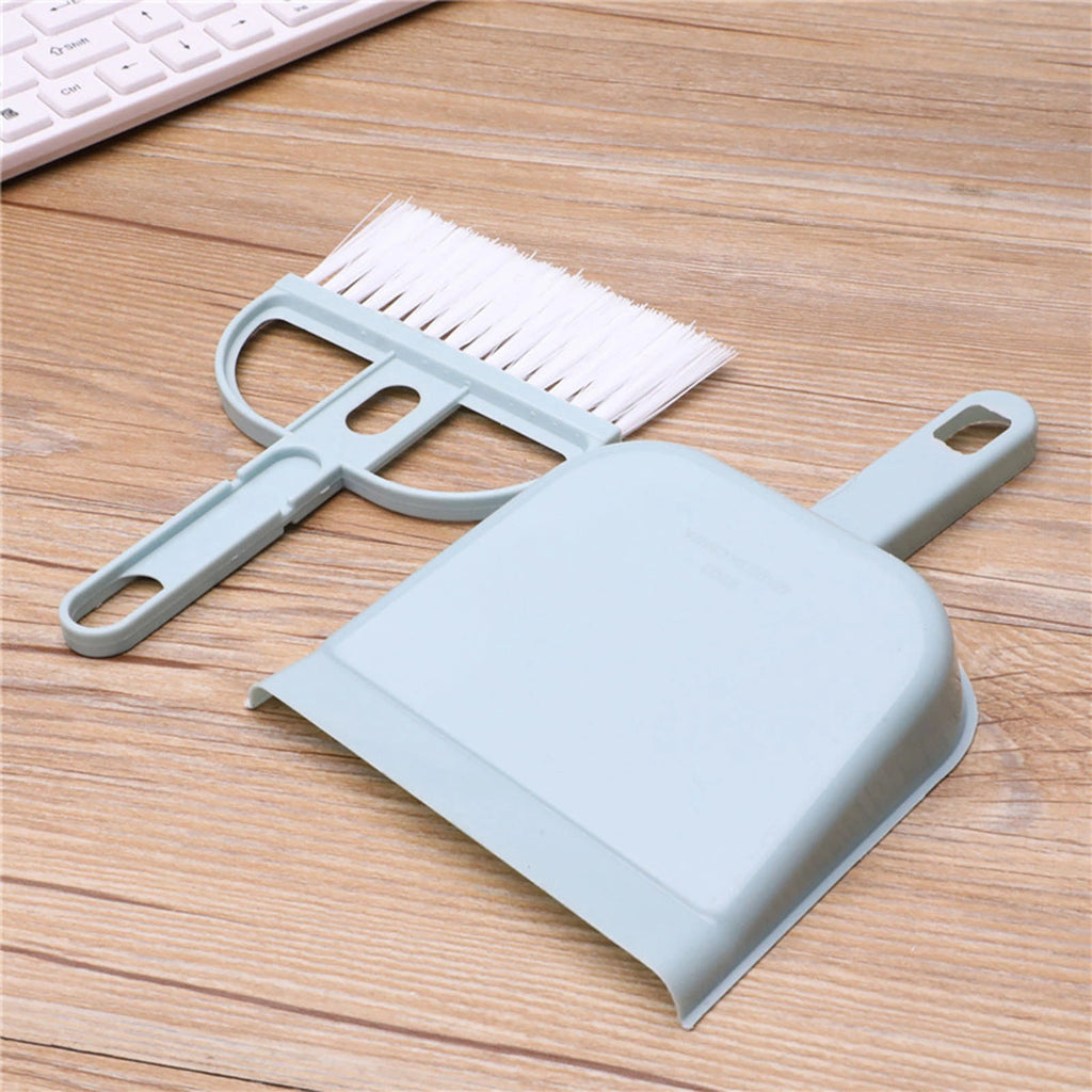 Small Mini Whisk Broom And Dust Pan Set Ergonomic Handle Kids Heavy Duty Durable