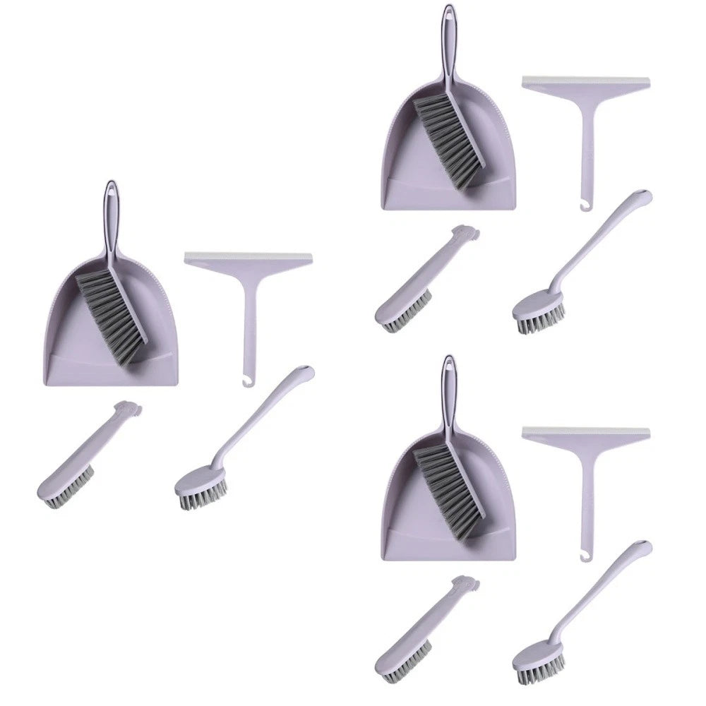 3 Pieces Broom Dustpan Child Brush for House Mini Cleaning Table