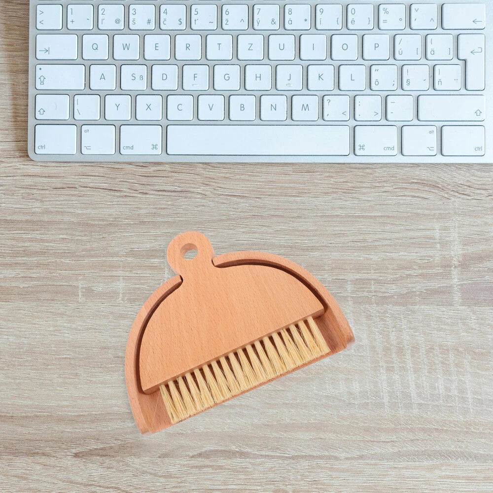 4 Sets Keyboard Cleaning Broom, Dustpan, Table Brush Set, Dining Table,-