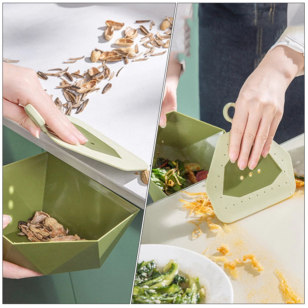 2 Sets Mini Broom Toddler Portable Dustpan Table And Brush-