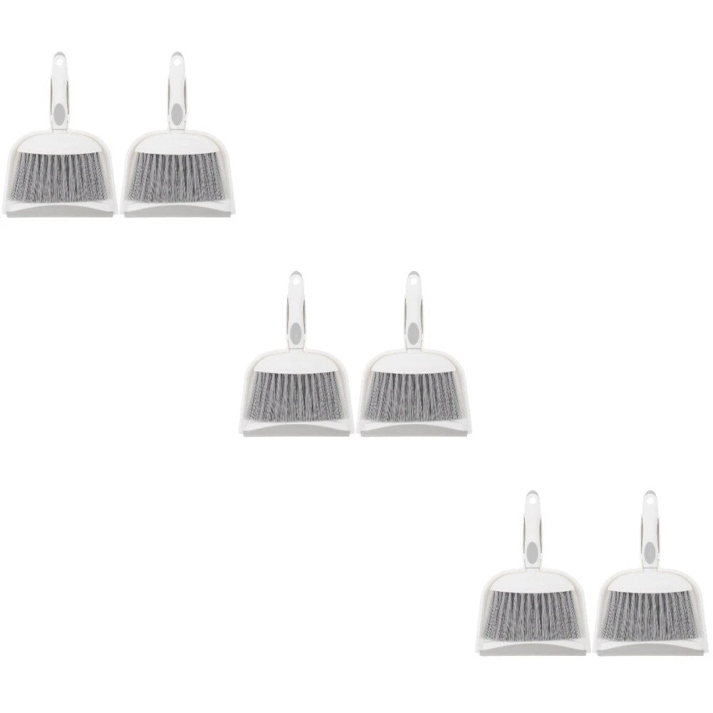 3 Sets Small Broom, Dustpan Set, Table Broom, Broom, Brush and-