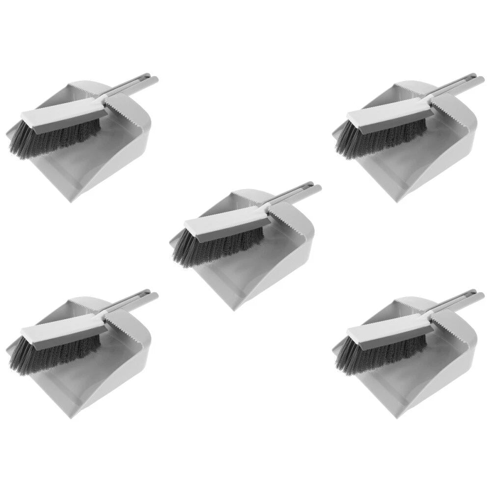 5 Sets Mini Cleaning Broom Dust Pan Table Brush Set Dining Table-