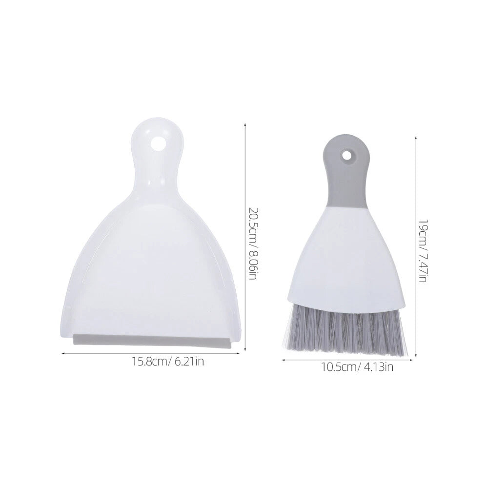 2 Piece Mini Dustpan and Brush Set, 4 Piece Small Broom and-
