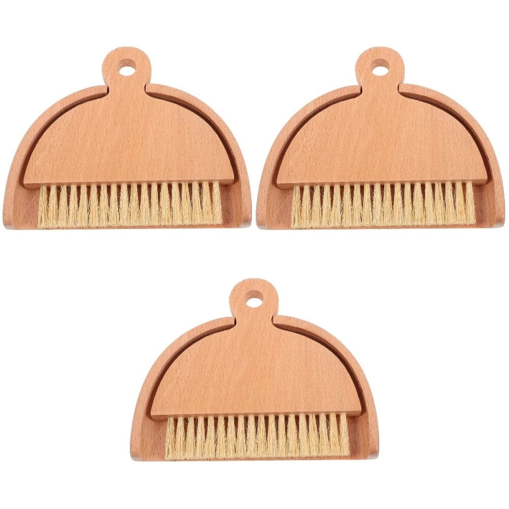 3 Sets Keyboard Cleaning Broom, Dustpan, Table Brush Set, Dining Table,-