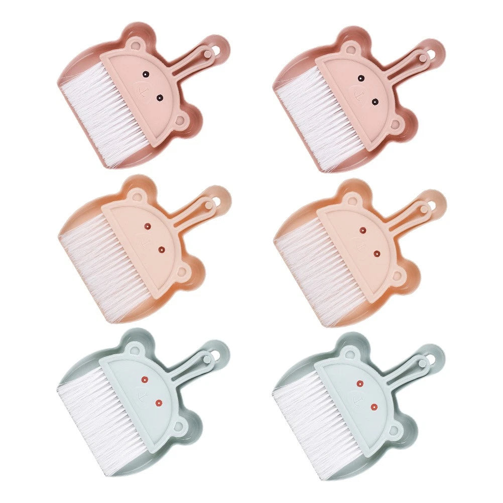 6 Sets Desktop Cleaning Broom Table Brush and Dustpan Mini Small