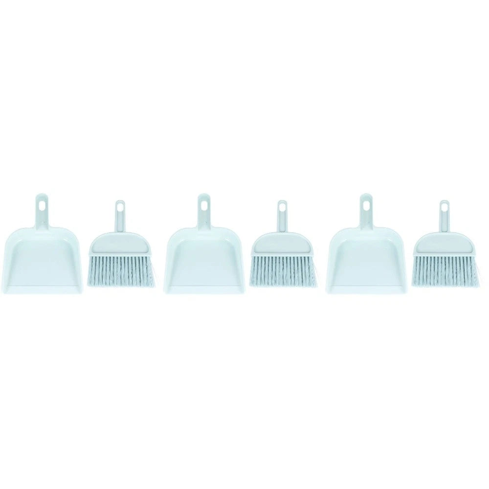 6 Sets Reptile Mini Broom Dustpan Set Pet Cleaning Tool Supplies (Blue)