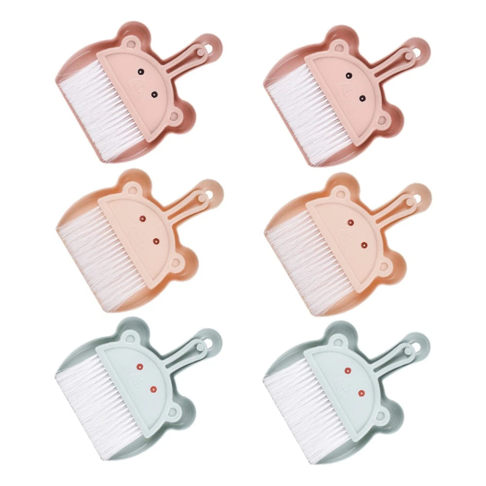 6 Sets Desktop Cleaning Broom Classroom Supplies Small Dustpan and Brush