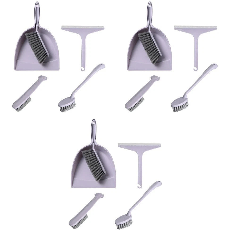 3 Pieces Broom Dustpan Child Brush for House Mini Cleaning Table