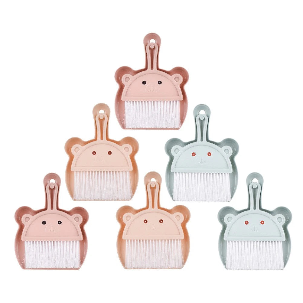 6 Sets Desktop Cleaning Broom Table Brush and Dustpan Mini Small