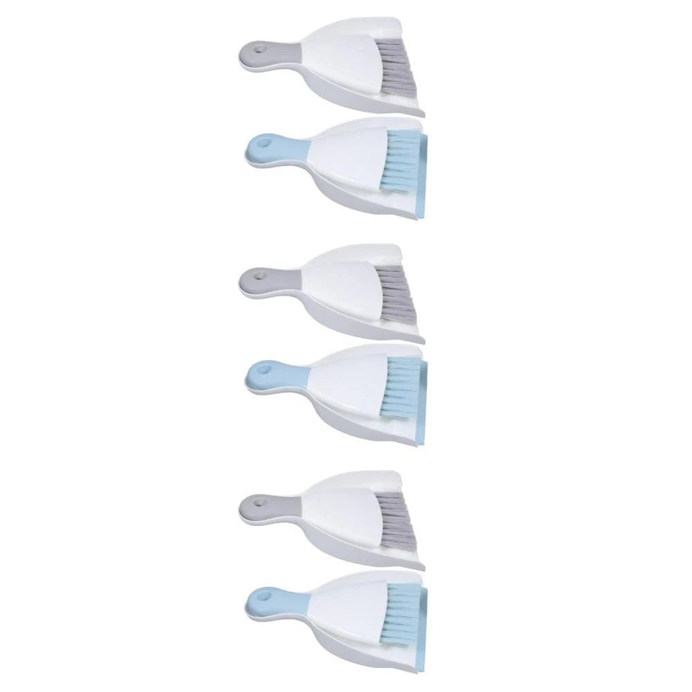 3 Piece Small Broom with Dustpan Set, 4 Piece Dustpan and-