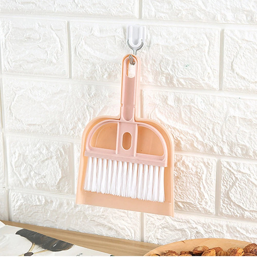 6 Sets Cleaning Artifact Set Hand Sweeper And Scoop Sweeping Brush-