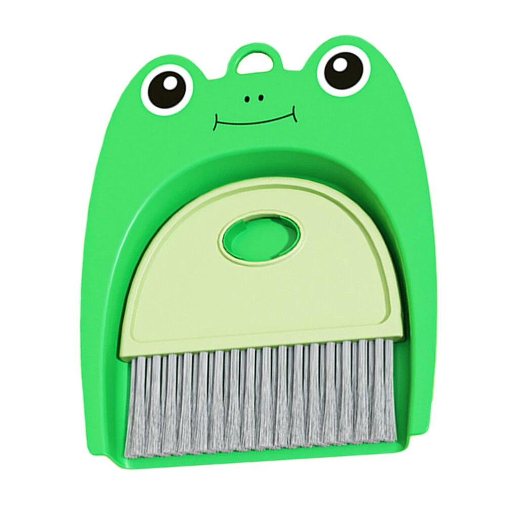 3 Sets Desktop Dustpan Brush Set, Small Mini Scrubber, Dustpan,-