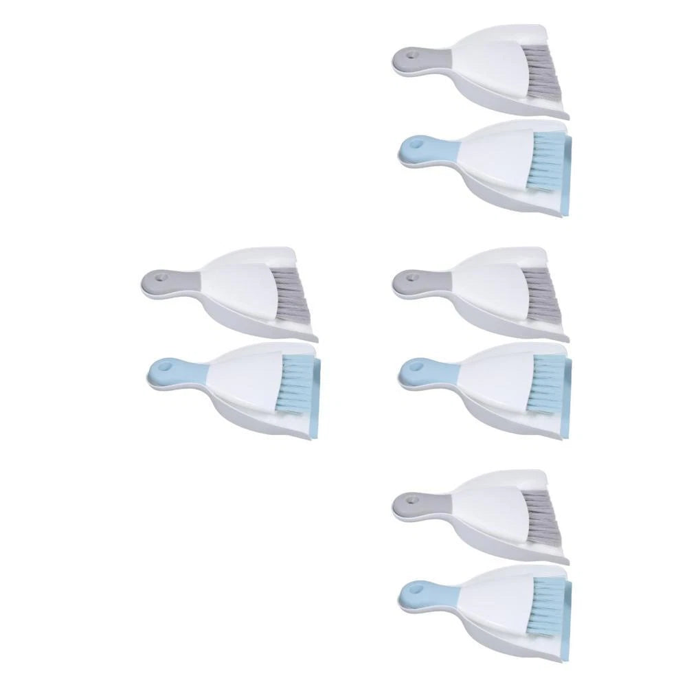 4 Piece Mini Dustpan and Brush Set. 4 piece small broom and-