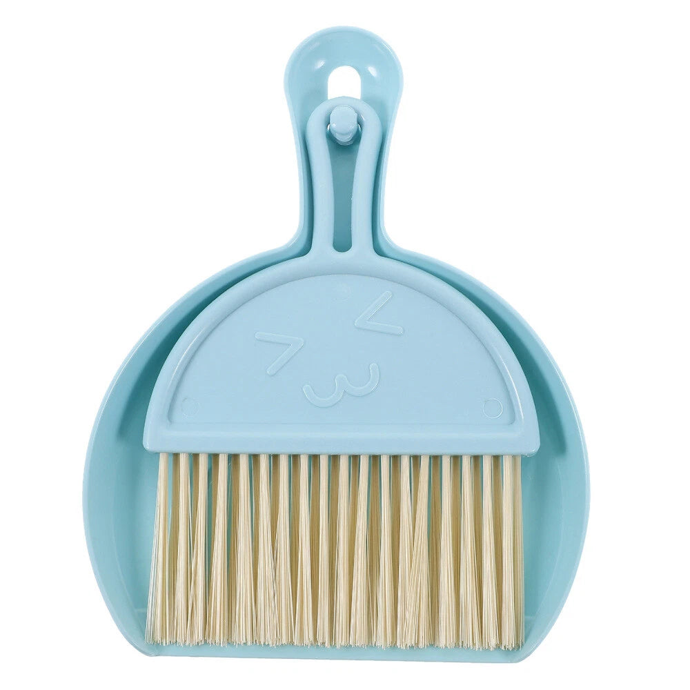 3 Sets Mini Dustpan and Brush Set, Small Broom and Dustpan,-