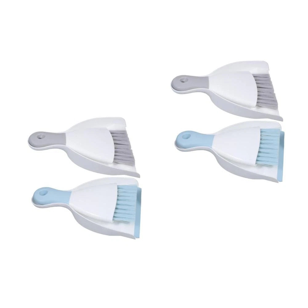 2 Piece Mini Broom and Dustpan Set, 4 Piece Small Dustpan --